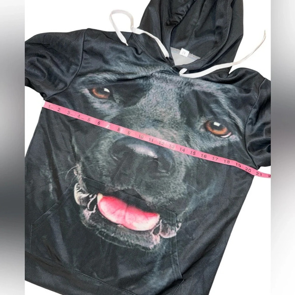 SHEIN Black Lab sweatshirt hoodie NWOT - Picture 4 of 5